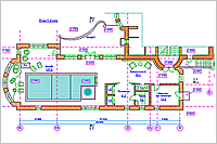 1-ый этаж с бассейном