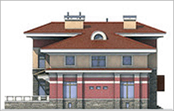 Фасад в осях А-Д