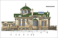 Фасад в осях Ап-Ж